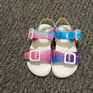 Baby girl colorful sandals size 7